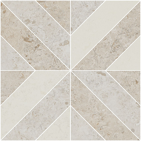 ID125T Декор Про Лаймстоун бежевая мозаика (керамогранит) 60x60, Kerama Marazzi