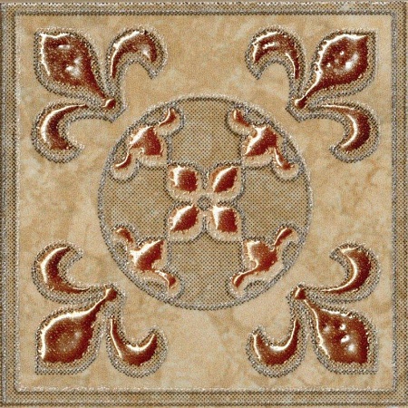 761561 Коста (Kosta) глянцевый декор д/пола 7,2х7,2, Pieza ROSA