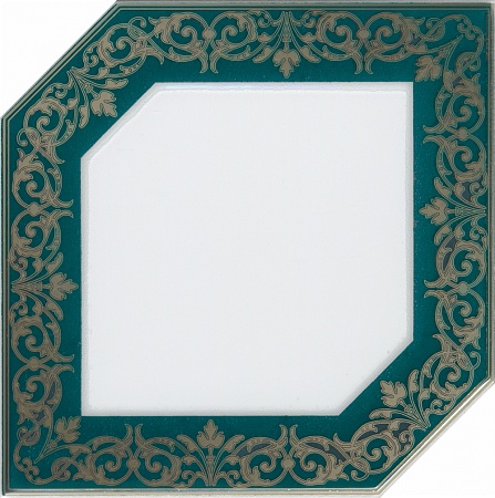 HGD\E250\18000 Клемансо зеленый темный декор 15х15, Керама Марацци