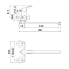 STESB02M10 Sterm смеситель для ванны с длинным изливом, Milardo