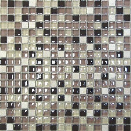 Glass Stone 12 мозаика стеклянная с камнем 30х30, Bonaparte (Бонапарт)