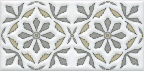Декор STG\A618\16000 Клемансо орнамент матовый 7,4x15x0,69, Kerama Marazzi (Керама Марацци)