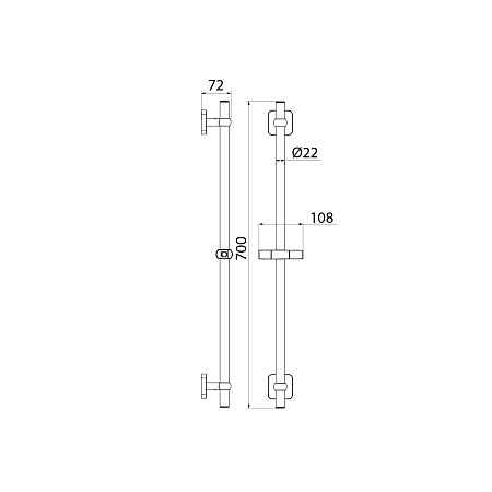 BIL7000i17 Bild стойка для душа, Iddis