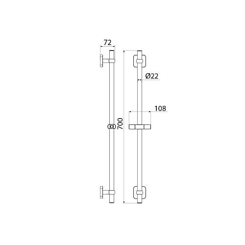 BIL7000i17 Bild стойка для душа, Iddis