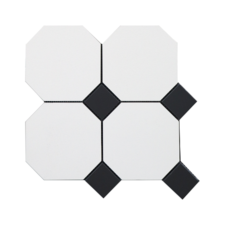 Метлахская плитка Петергоф К белый 29,4х29,4, Keramark (Керамарк)