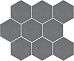 SG1002N Тюрен темно-серая мозаика 37х31 (из 12 частей 12х10,4), Керама Марацци