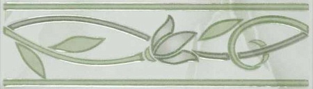 10204000153 Тюльпан зеленый глянцевый бордюр 20х5,7, Gracia Ceramica