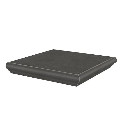 Ступень KM4040G0041NGTA угловая Хадду серый тёмный матовый 34x34x0,8, Kerama Marazzi (Керама Марацци)