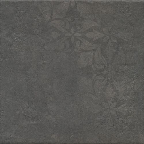 Керамогранит KM4040G0091N Хадду серый тёмный матовый декорированный 40,2x40,2x0,8, Kerama Marazzi (Керама Марацци)