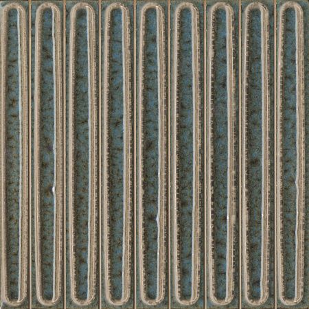 Декор KMD2SOB002BN чипсет Далия бирюзовый тёмный глянцевый 20x20x0,95, Kerama Marazzi (Керама Марацци)