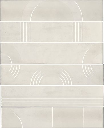 Панно KMP3STA001RN6X Мажорель белый глянцевый (из 6 частей 6х28,5) 36x28,5x1, Kerama Marazzi (Керама Марацци)