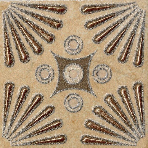 761561 Коста (Kosta) глянцевый декор д/пола 7,2х7,2, Pieza ROSA