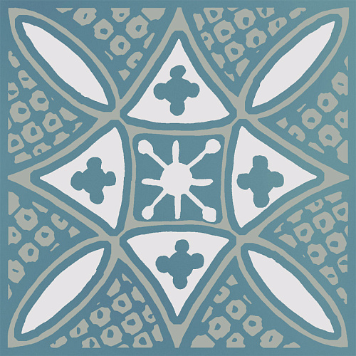 Декор KMD3STA020GN Бахия 2 бирюзовый глянцевый 9,8x9,8x0,7, Kerama Marazzi (Керама Марацци)