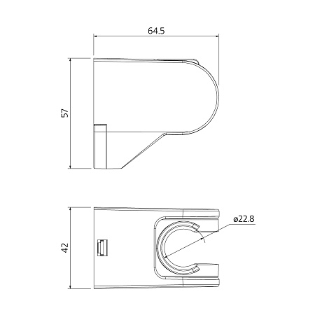 360CP00M53 Shower Holder держатель для лейки 360, Milardo