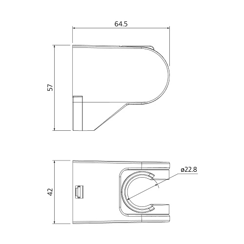 360CP00M53 Shower Holder держатель для лейки 360, Milardo