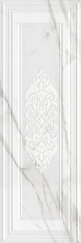 Декор 14041R\3F Прадо белый панель глянцевый обрезной 40x120x1,2, Kerama Marazzi (Керама Марацци)