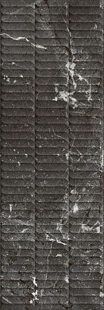 Плитка KM3090B0170R Тубкаль чёрный глянцевый структура обрезной 30x89,5x1,05, Kerama Marazzi (Керама Марацци)