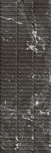 Плитка KM3090B0170R Тубкаль чёрный глянцевый структура обрезной 30x89,5x1,05, Kerama Marazzi (Керама Марацци)