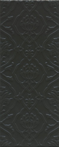 7230 Альвао структура черная плитка для стен 20х50, Керама Марацци