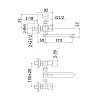 TRISB02M02 Tring смеситель для ванны, Milardo