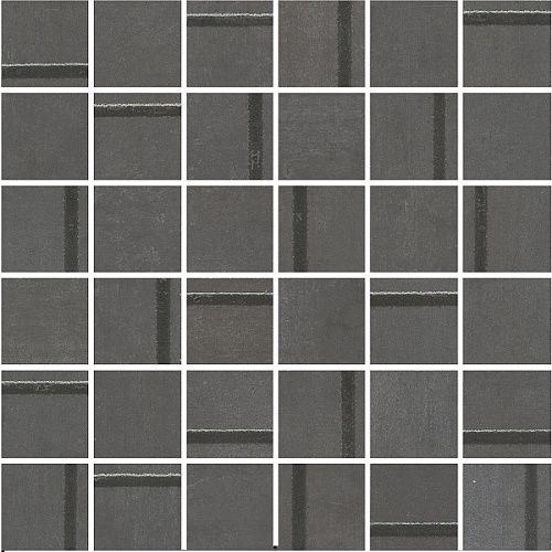 Декор MM13132 Гварди 1 мозаичный антрацит матовый обрезной 30x30x0,9, Kerama Marazzi (Керама Марацци)