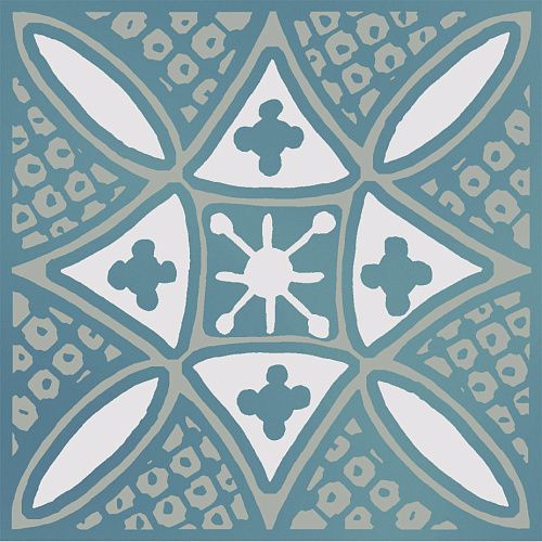 Декор KMD3STA020GN Бахия 2 бирюзовый глянцевый 9,8x9,8x0,7, Kerama Marazzi (Керама Марацци)