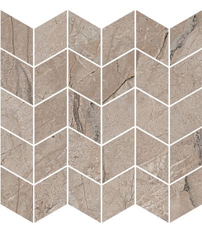 Декор KMD2MSM014BR Ифран мозаичный бежевый светлый глянцевый обрезной 30x31,2x0,9, Kerama Marazzi (Керама Марацци)