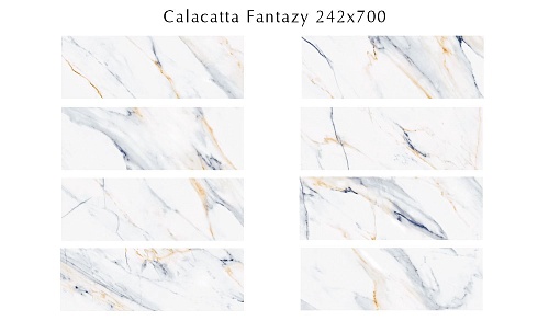 509131101 Calacatta Fantasy (Калакáтта Фэ́нтэзи) плитка для стен 24,2х70, Eletto (Azori)