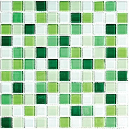 Jump Green №4 растяжка из стеклянной мозаики 30х30, Bonaparte (Бонапарт)