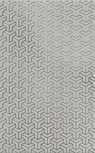 Декор HGD\B371\6398 Ломбардиа серый матовый 25x40x0,8, Kerama Marazzi (Керама Марацци)