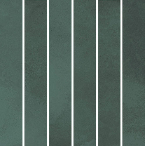 Декор KMD2MSM005BN Фес мозаичный зелёный тёмный глянцевый 15x15x0,77, Kerama Marazzi (Керама Марацци)