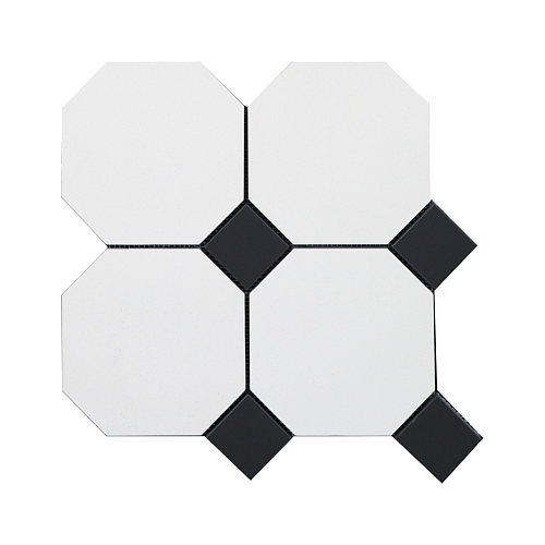 Метлахская плитка Петергоф белый (001/013) 29,4х29,4, Keramark (Керамарк)