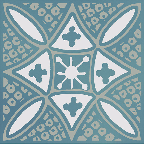 Декор KMD3STA020GN Бахия 2 бирюзовый глянцевый 9,8x9,8x0,7, Kerama Marazzi (Керама Марацци)