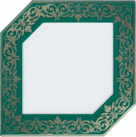 HGD\D250\18000 Клемансо зеленый декор 15x15, Керама Марацци
