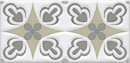 Декор STG\A620\16000 Клемансо орнамент матовый 7,4x15x0,69, Kerama Marazzi (Керама Марацци)