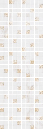 MM12112 Астория белый мозаичн. декор 25х75, Керама Марацци