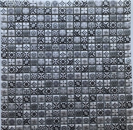 Xindi Grey мозаика стеклянная 30х30, Bonaparte (Бонапарт)