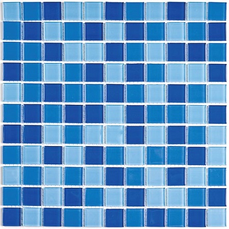 Blue wave-2 мозаика стеклянная 30х30, Bonaparte (Бонапарт)