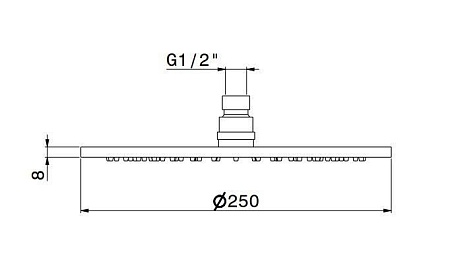 27747KM.M0.071 Круглая душевая лейка Ole золотой атласный, Kerama Marazzi