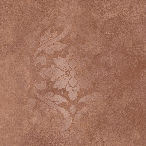 Керамогранит KM4040G0071N Хадду красный матовый декорированный 40,2x40,2x0,8, Kerama Marazzi (Керама Марацци)