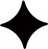 10203001129 Stella black border 02 глянцевый бордюр 11х11, Gracia Ceramica