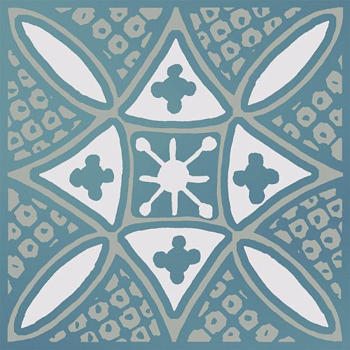 Декор KMD3STA020GN Бахия 2 бирюзовый глянцевый 9,8x9,8x0,7, Kerama Marazzi (Керама Марацци)