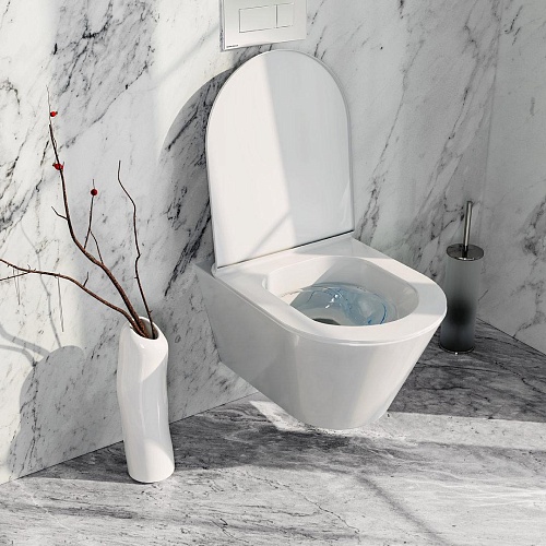 PLMR.wc.02 Унитаз PLAZA Modern подвесной безободковый, белый глянцевый , Kerama Marazzi