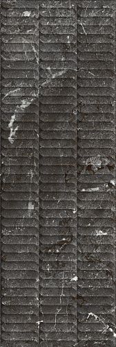 Плитка KM3090B0170R Тубкаль чёрный глянцевый структура обрезной 30x89,5x1,05, Kerama Marazzi (Керама Марацци)