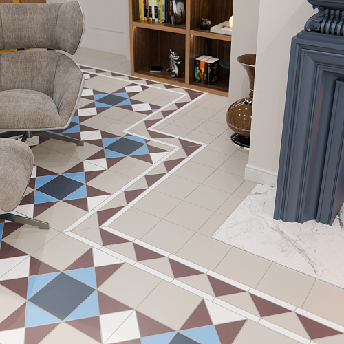 Коллекция метлахской плитки Кронштадт черный 29,2х29,2, Keramark (Керамарк)