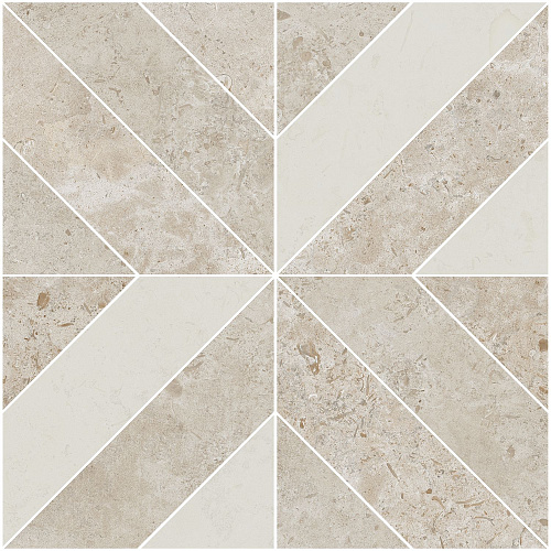 ID125T Декор Про Лаймстоун бежевая мозаика (керамогранит) 60x60, Kerama Marazzi