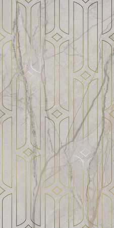 Декор KMD3STA029BR Ифран серый светлый глянцевый обрезной 60x119,5x0,9, Kerama Marazzi (Керама Марацци)