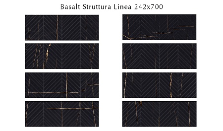 509261101 Basalt (Базáльт) Struttura Linea плитка для стен 24,2х70, Eletto (Azori)