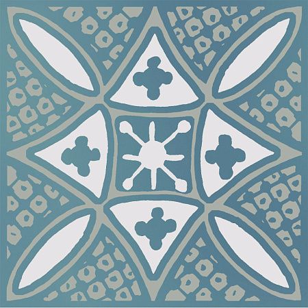 Декор KMD3STA020GN Бахия 2 бирюзовый глянцевый 9,8x9,8x0,7, Kerama Marazzi (Керама Марацци)