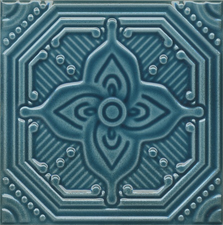 SSA002 Салинас синий декор 15х15, Керама Марацци